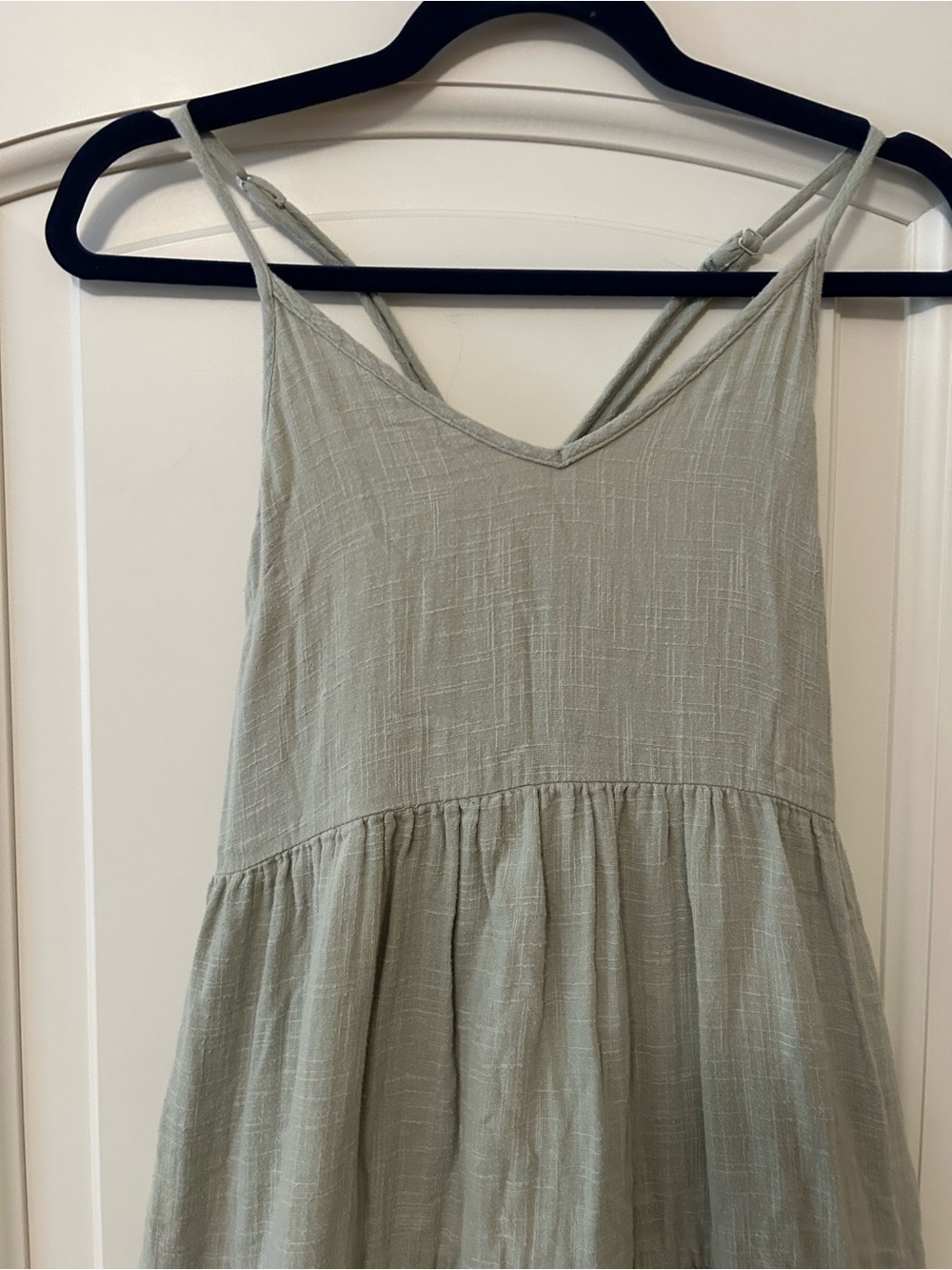 Able Lightweight Sage Green Tyler Strappy Maxi Dress - Picture 3 of 10